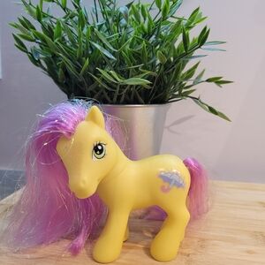 Yellow and Purple Pony Toy